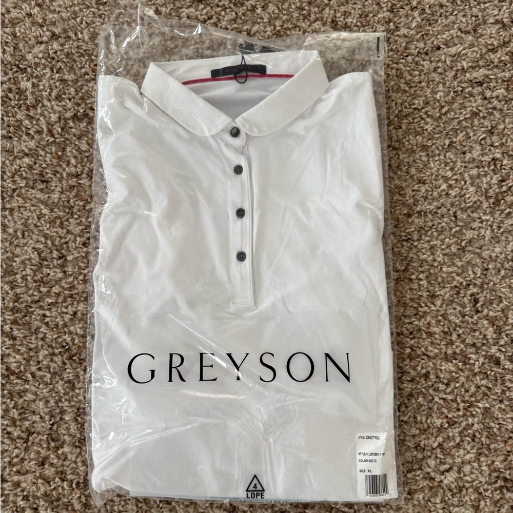 Greyson White Women’s Polo NWT